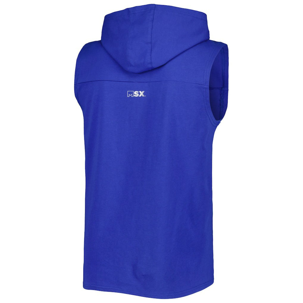 Buffalo Bills MSX by Michael Strahan Relay Sleeveless Pullover Hoodie - Royal - NFL