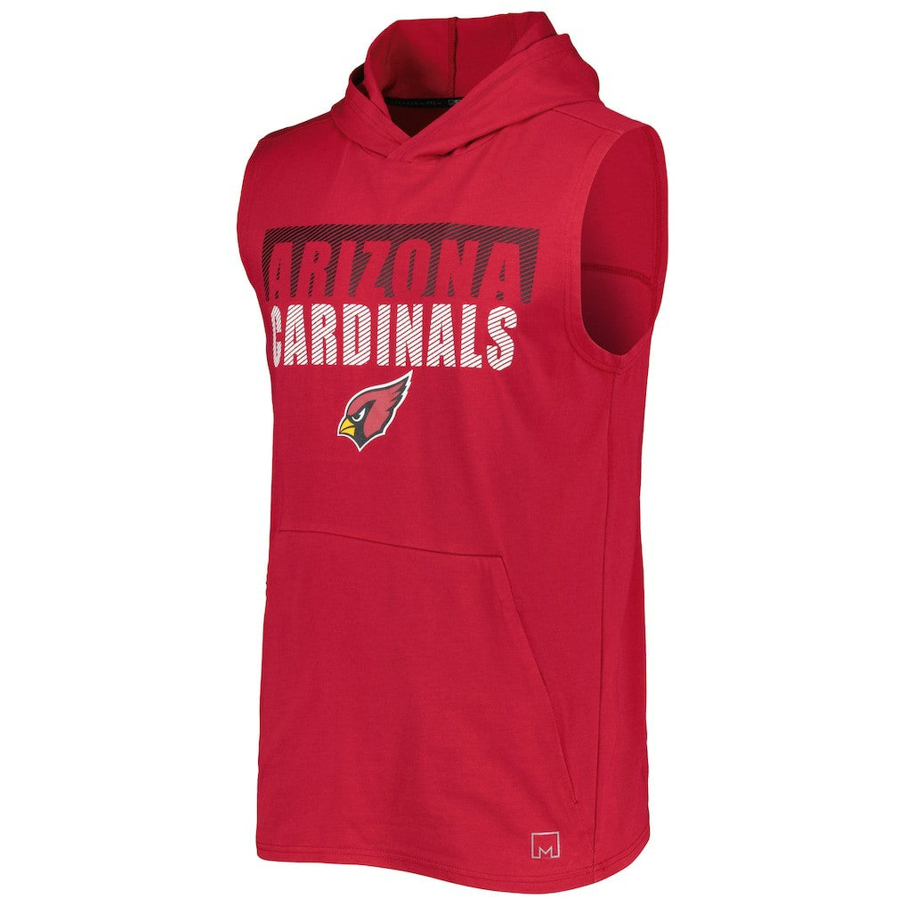 Arizona Cardinals MSX by Michael Strahan Relay Sleeveless Pullover Hoodie - Cardinal - NFL