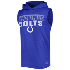 Indianapolis Colts MSX by Michael Strahan Relay Sleeveless Pullover Hoodie - Royal - NFL