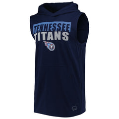 Tennessee Titans MSX by Michael Strahan Relay Sleeveless Pullover Hoodie - Navy - NFL