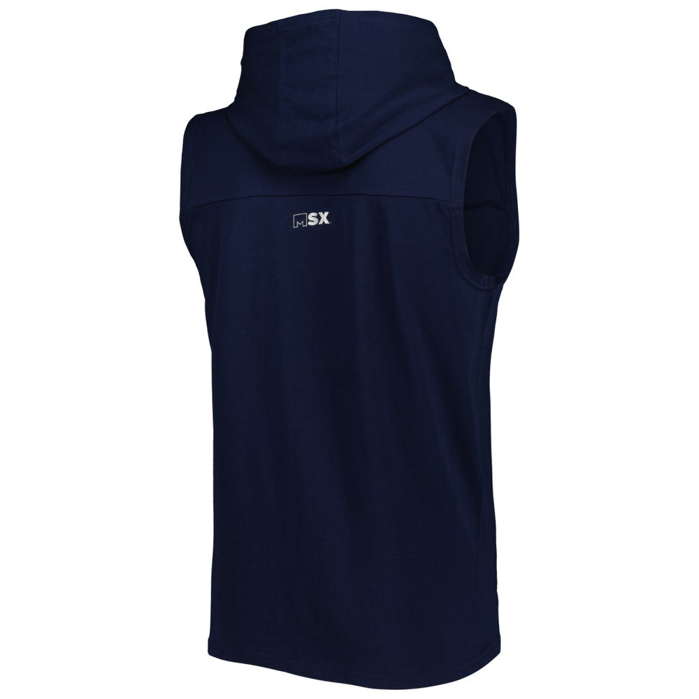 Tennessee Titans MSX by Michael Strahan Relay Sleeveless Pullover Hoodie - Navy - NFL