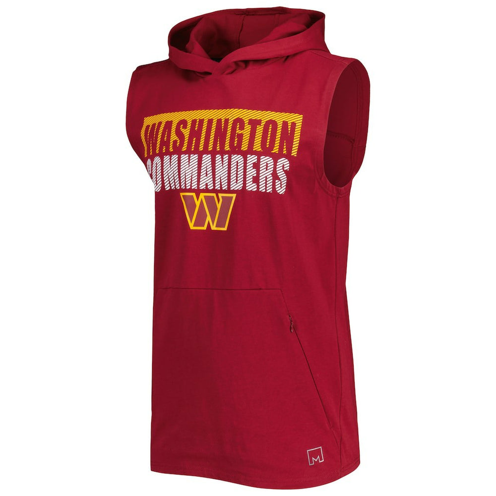 Washington Commanders MSX by Michael Strahan Relay Sleeveless Pullover Hoodie - Burgundy - NFL