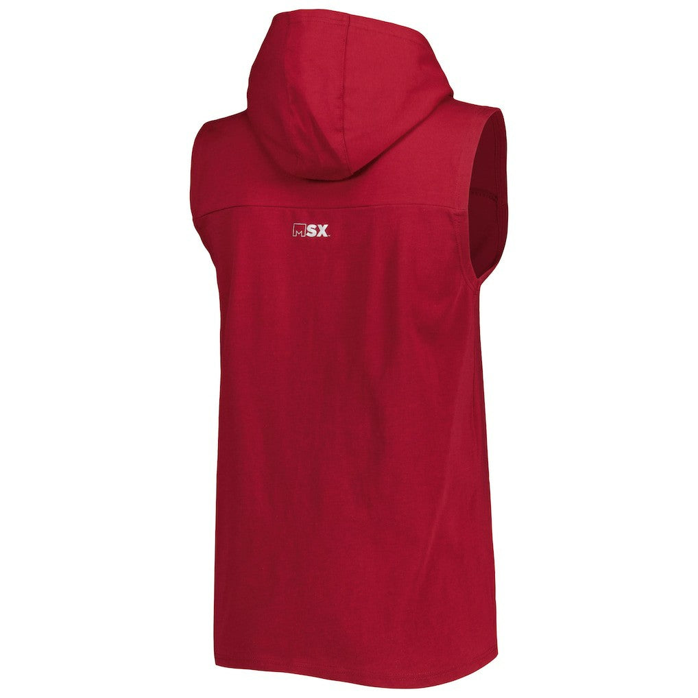 Washington Commanders MSX by Michael Strahan Relay Sleeveless Pullover Hoodie - Burgundy - NFL