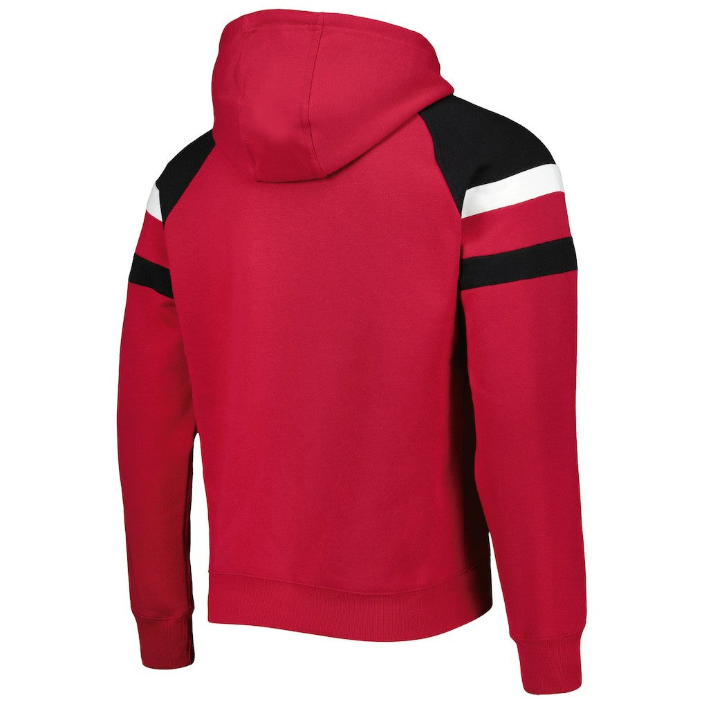 Arizona Cardinals Starter Draft Fleece Raglan Pullover Hoodie - Cardinal - NFL