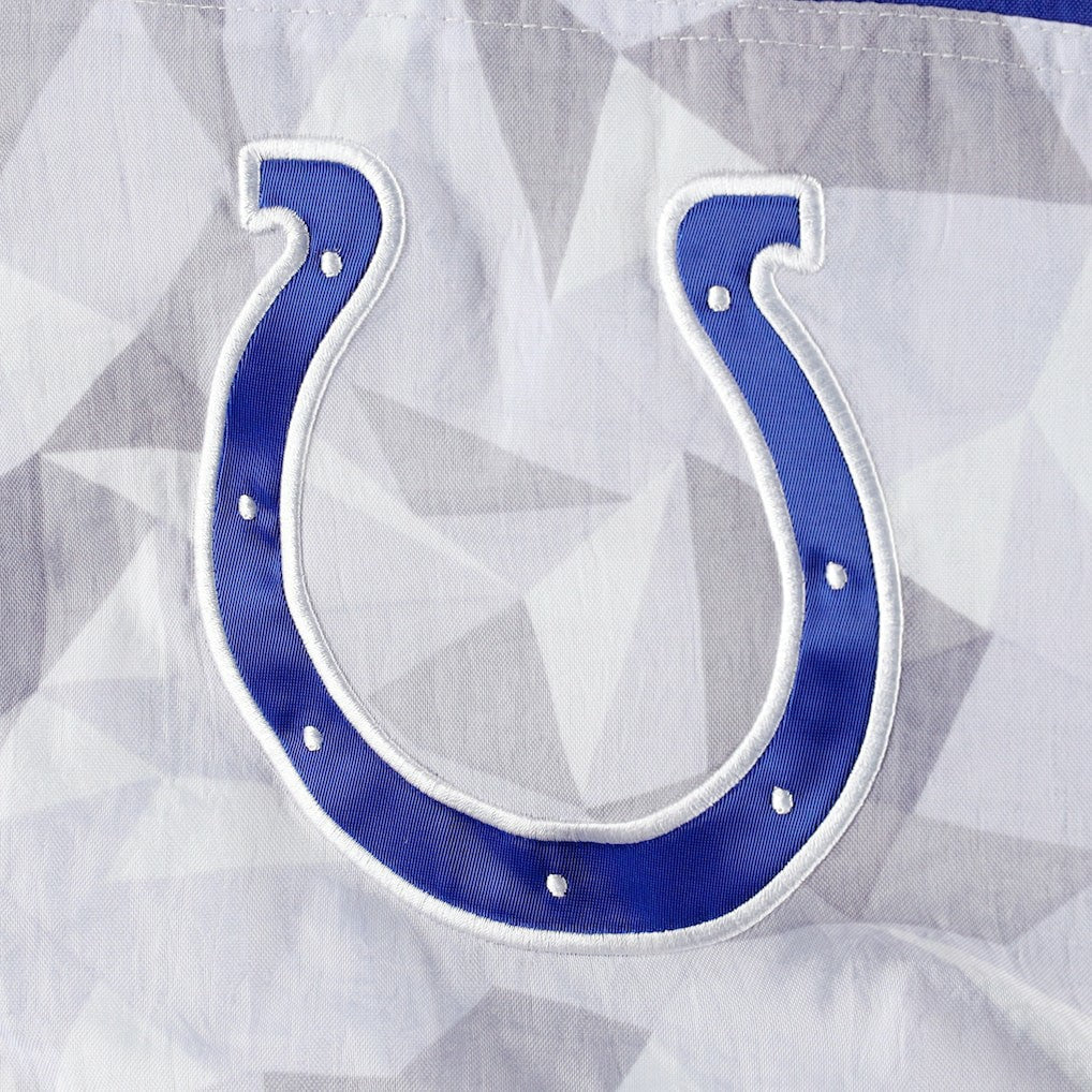 Indianapolis Colts Starter Thursday Night Gridiron Raglan Half-Zip Hooded Jacket - White/Royal - NFL