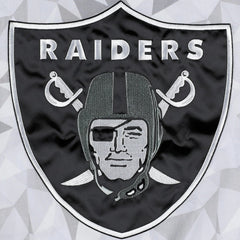 Las Vegas Raiders Starter Thursday Night Gridiron Raglan Half-Zip Hooded Jacket - White/Black - NFL