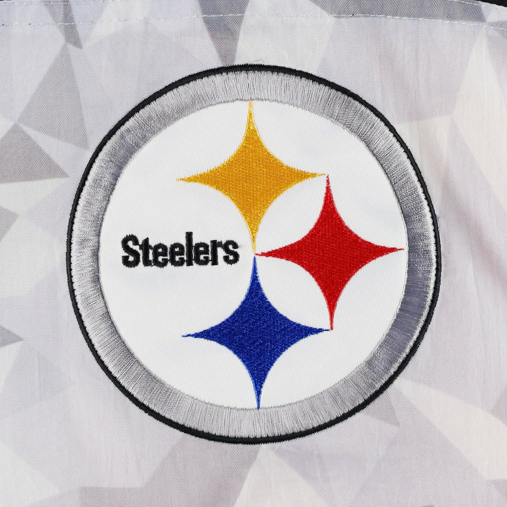Pittsburgh Steelers Starter Thursday Night Gridiron Raglan Half-Zip Hooded Jacket - White/Black - NFL