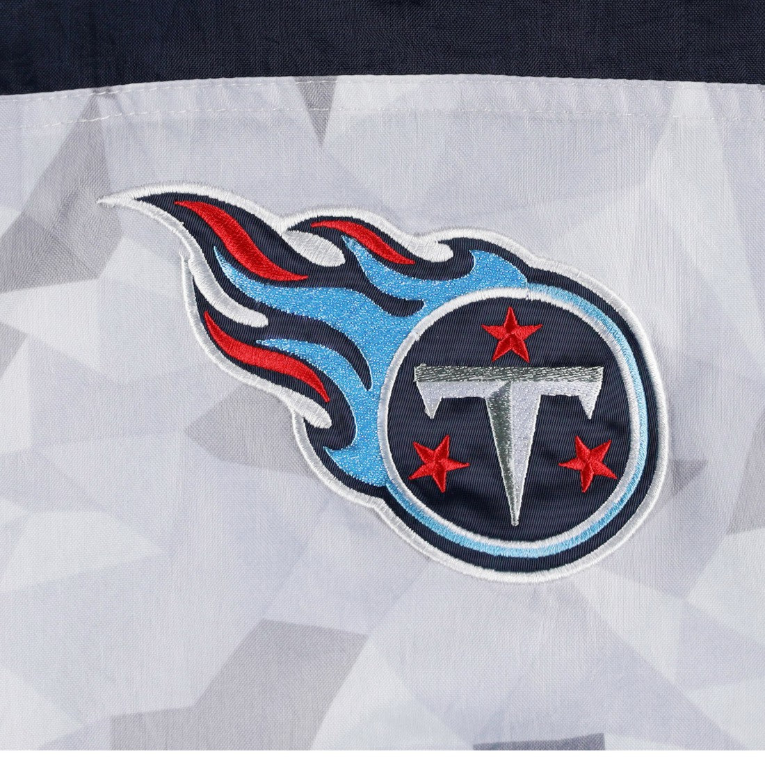 Tennessee Titans Starter Thursday Night Gridiron Raglan Half-Zip Hooded Jacket - White/Navy - NFL