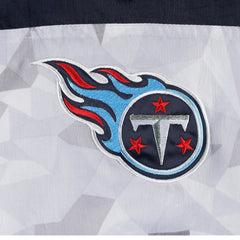 Tennessee Titans Starter Thursday Night Gridiron Raglan Half-Zip Hooded Jacket - White/Navy - NFL