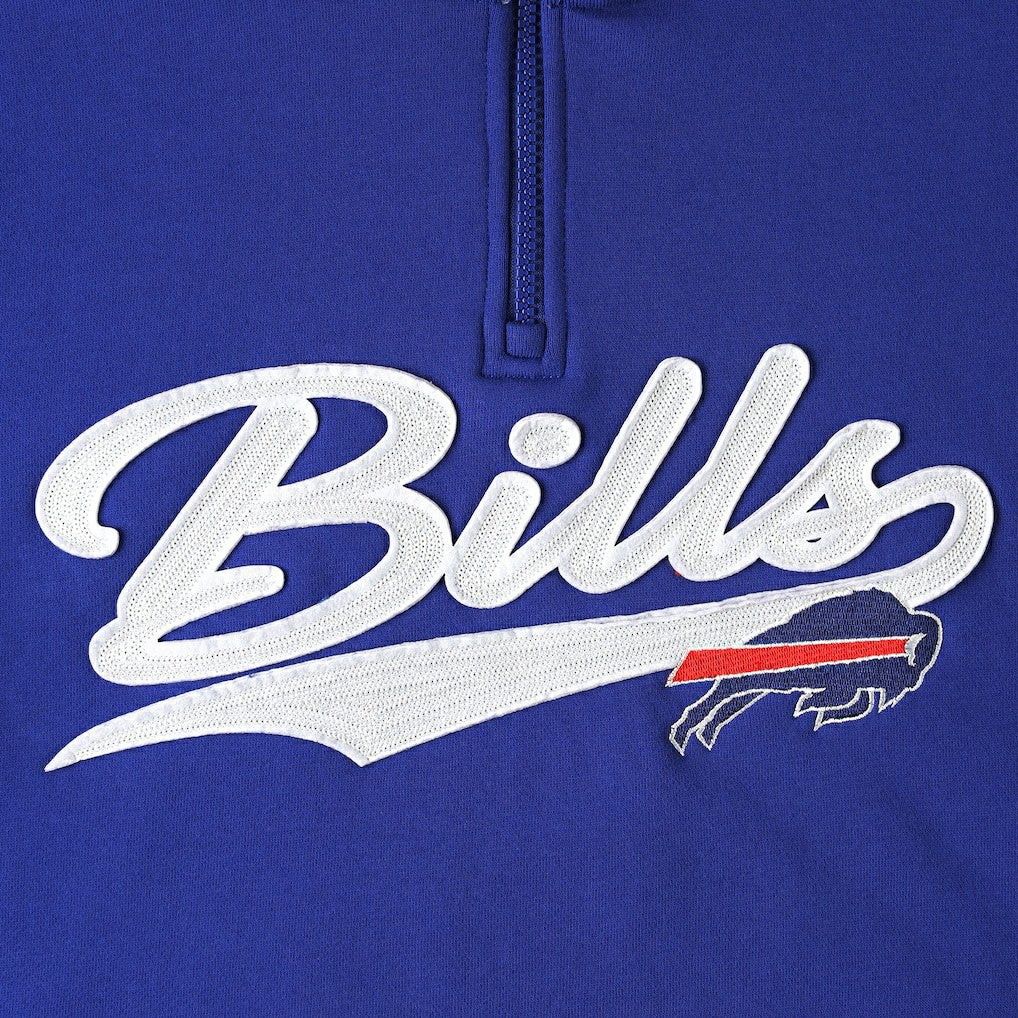 Buffalo Bills Tommy Hilfiger Aiden Quarter-Zip Sweatshirt - Royal/Red - NFL