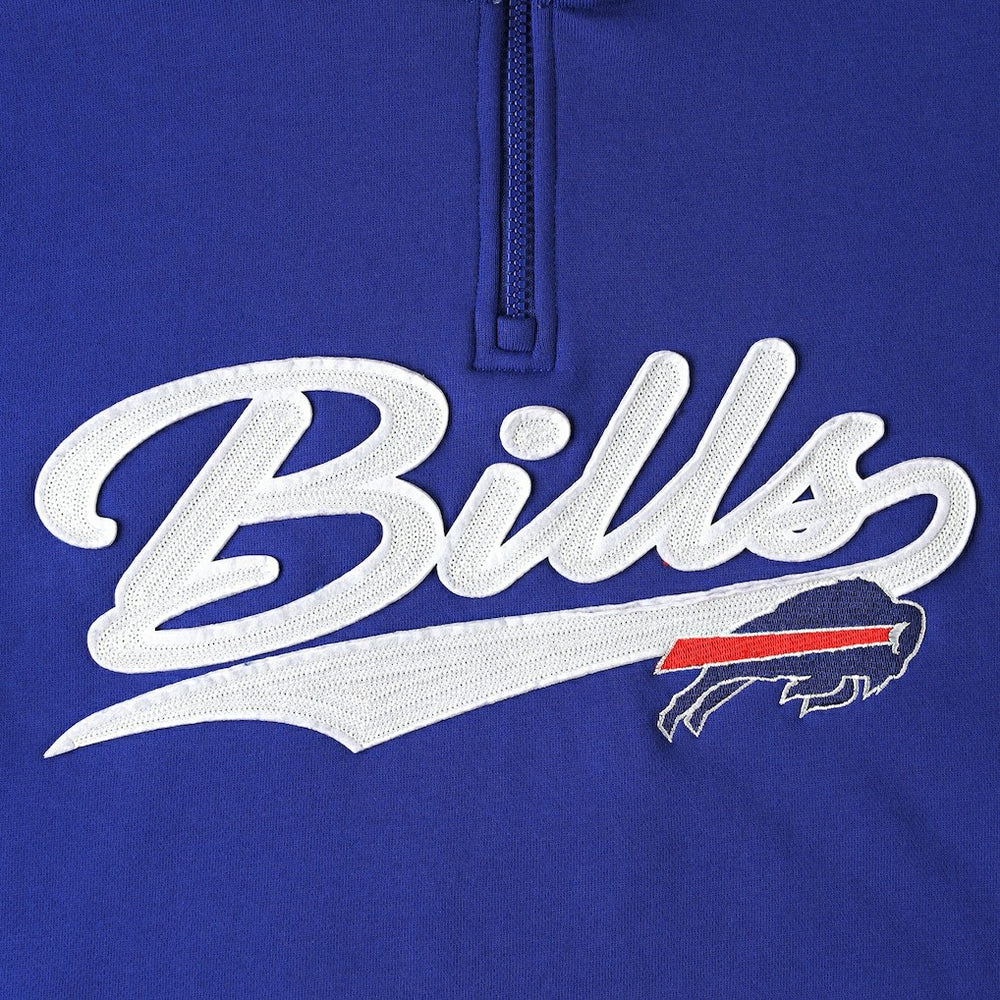 Buffalo Bills Tommy Hilfiger Aiden Quarter-Zip Sweatshirt - Royal/Red - NFL