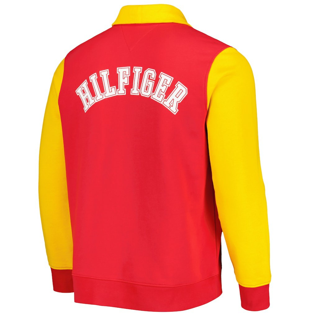 Kansas City Chiefs Tommy Hilfiger Aiden Quarter-Zip Sweatshirt - Red/Gold - NFL