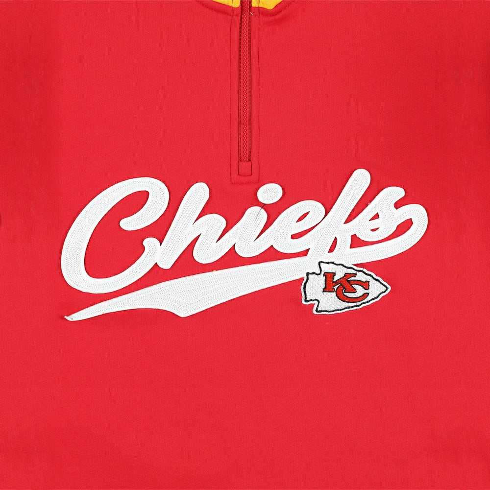 Kansas City Chiefs Tommy Hilfiger Aiden Quarter-Zip Sweatshirt - Red/Gold - NFL