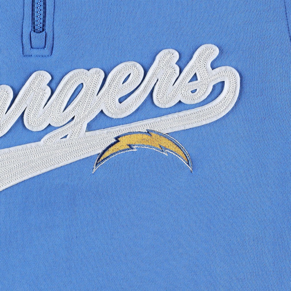 Los Angeles Chargers Tommy Hilfiger Aiden Quarter-Zip Sweatshirt - Powder Blue/Gold - NFL