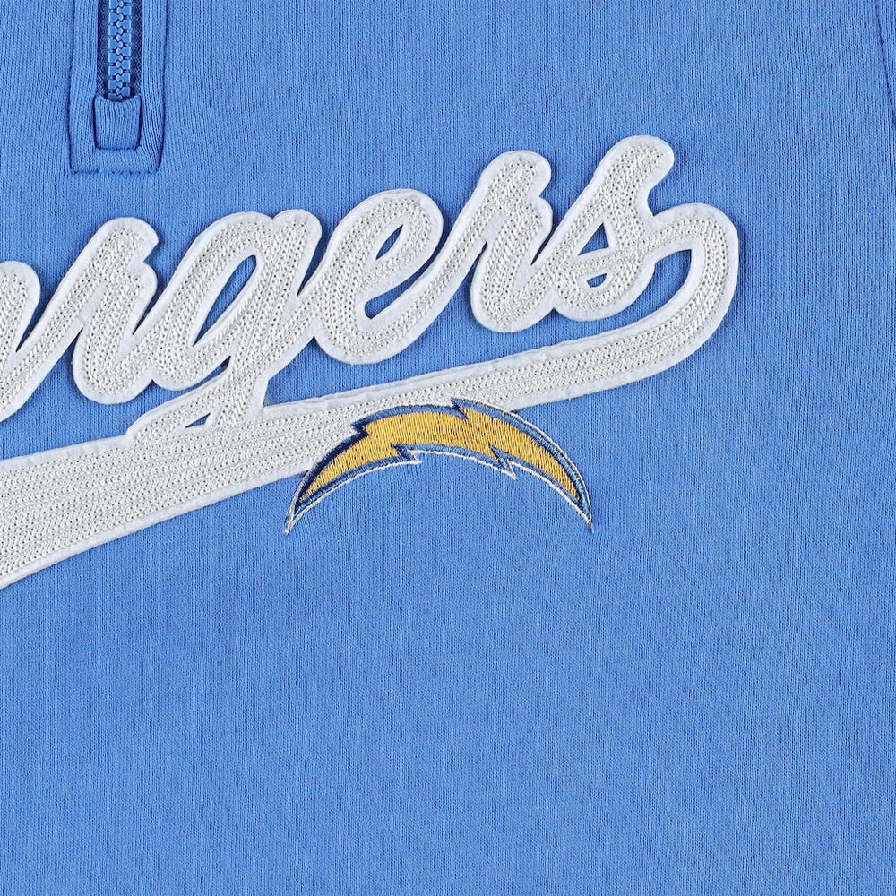 Los Angeles Chargers Tommy Hilfiger Aiden Quarter-Zip Sweatshirt - Powder Blue/Gold - NFL