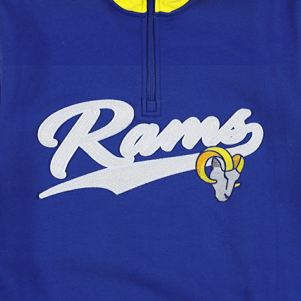Los Angeles Rams Tommy Hilfiger Aiden Quarter-Zip Sweatshirt - Royal/Gold - NFL