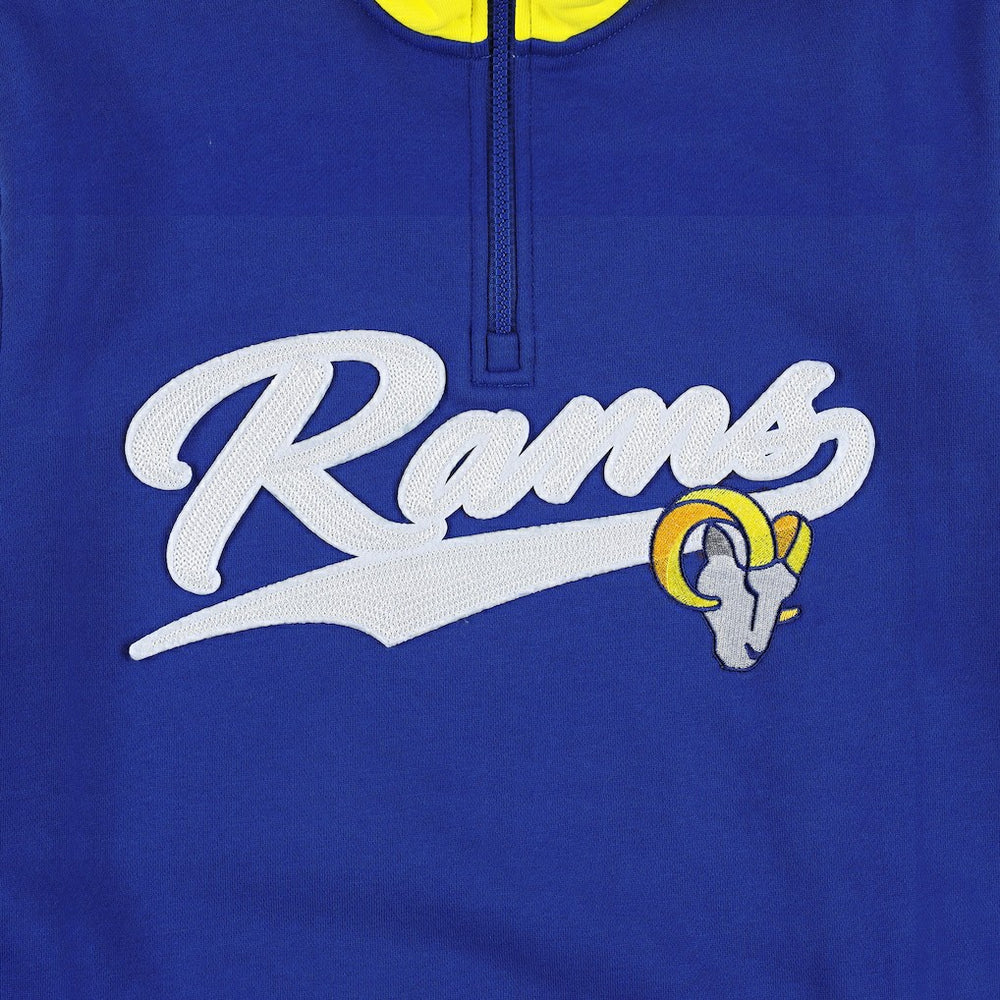 Los Angeles Rams Tommy Hilfiger Aiden Quarter-Zip Sweatshirt - Royal/Gold - NFL