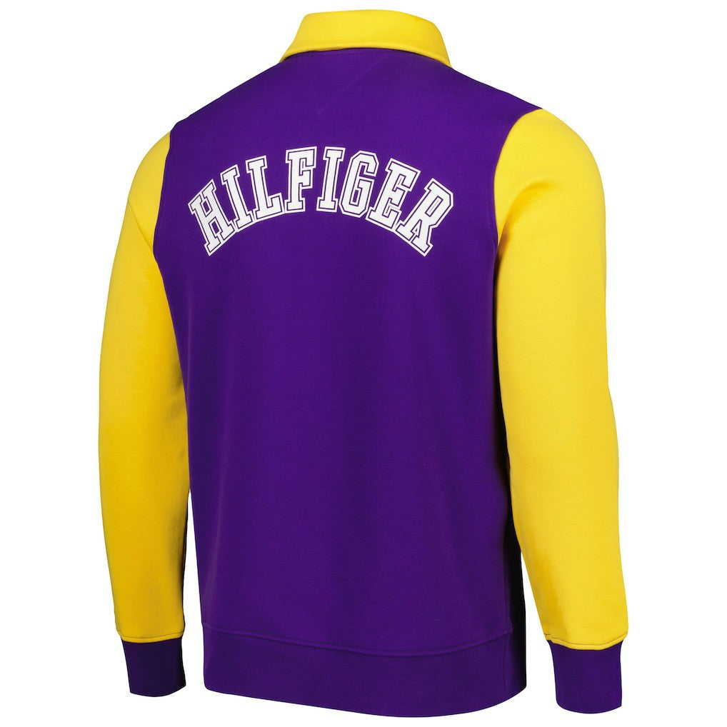 Minnesota Vikings Tommy Hilfiger Aiden Quarter-Zip Sweatshirt - Purple/Gold - NFL