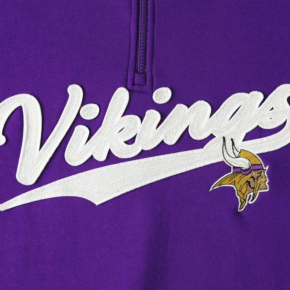 Minnesota Vikings Tommy Hilfiger Aiden Quarter-Zip Sweatshirt - Purple/Gold - NFL