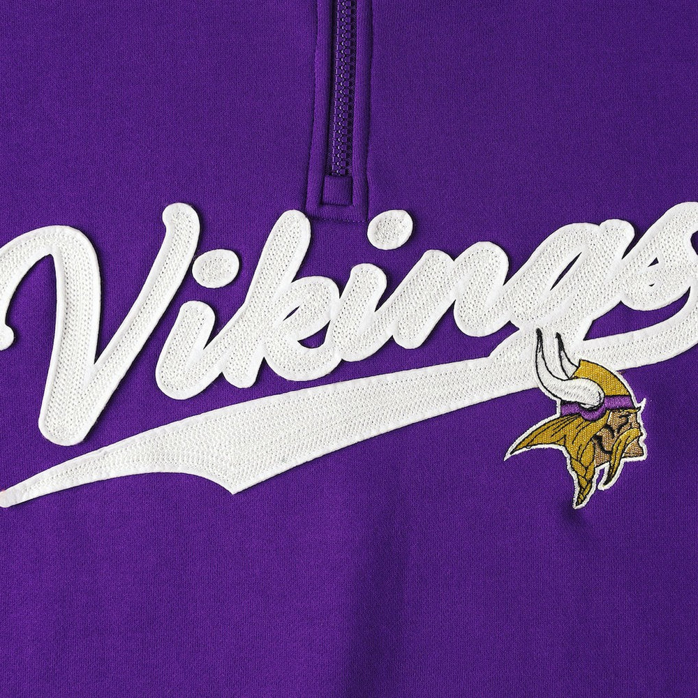 Minnesota Vikings Tommy Hilfiger Aiden Quarter-Zip Sweatshirt - Purple/Gold - NFL