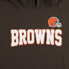 Cleveland Browns Tommy Hilfiger Alex Long Sleeve Hoodie T-Shirt - Brown/White - NFL