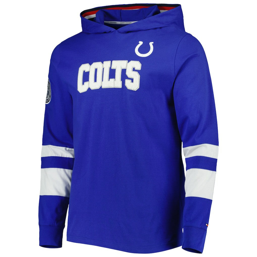 Indianapolis Colts Tommy Hilfiger Alex Long Sleeve Hoodie T-Shirt - Royal/White - NFL