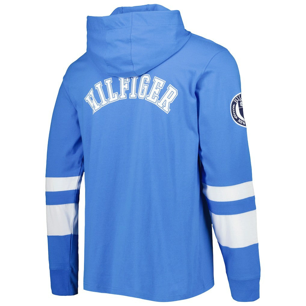Los Angeles Chargers Tommy Hilfiger Alex Long Sleeve Hoodie T-Shirt - Powder Blue/White - NFL