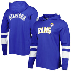 Los Angeles Rams Tommy Hilfiger Alex Long Sleeve Hoodie T-Shirt - Royal/White - NFL