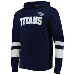 Tennessee Titans Tommy Hilfiger Alex Long Sleeve Hoodie T-Shirt - Navy/White - NFL