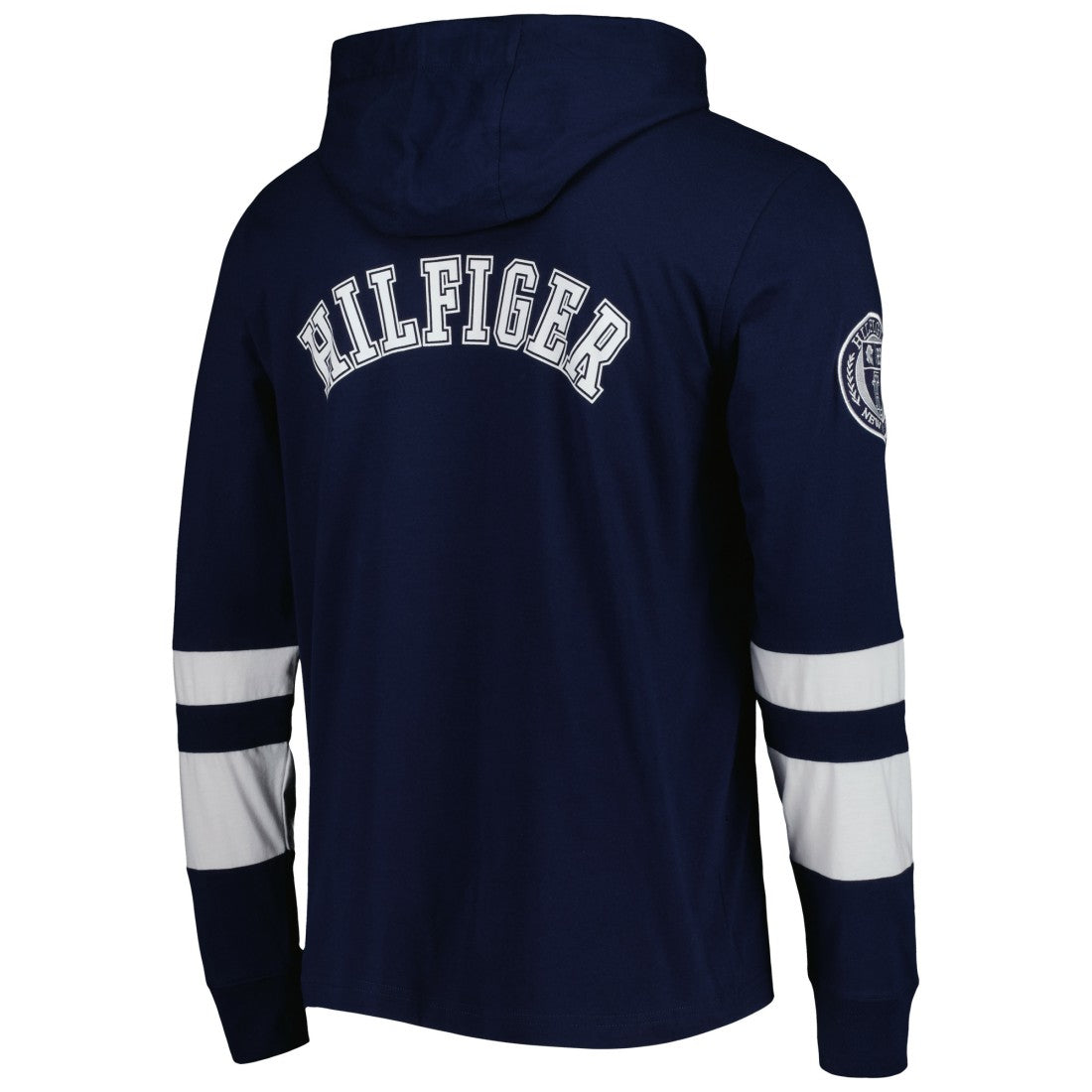 Tennessee Titans Tommy Hilfiger Alex Long Sleeve Hoodie T-Shirt - Navy/White - NFL