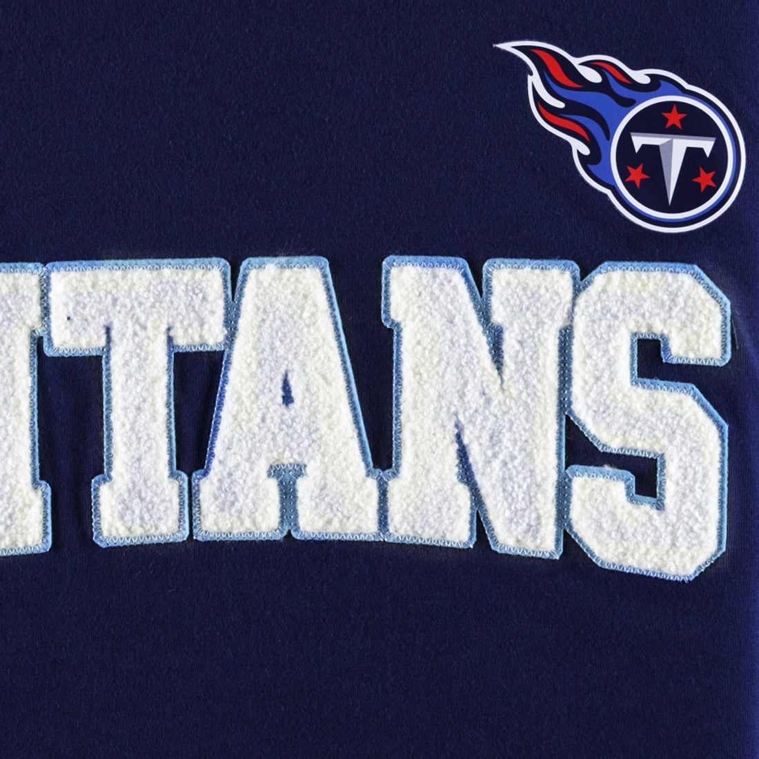 Tennessee Titans Tommy Hilfiger Alex Long Sleeve Hoodie T-Shirt - Navy/White - NFL