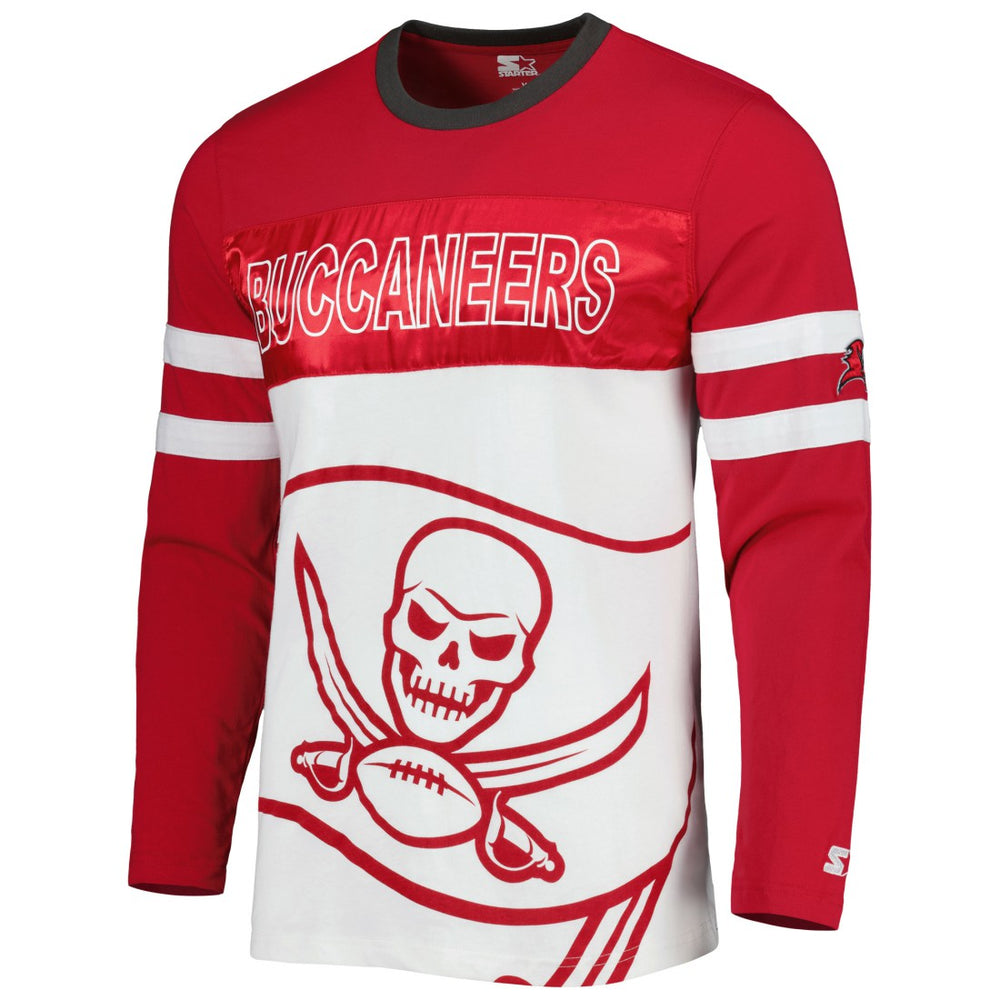 Tampa Bay Buccaneers Starter Halftime Long Sleeve T-Shirt - Red/White - NFL