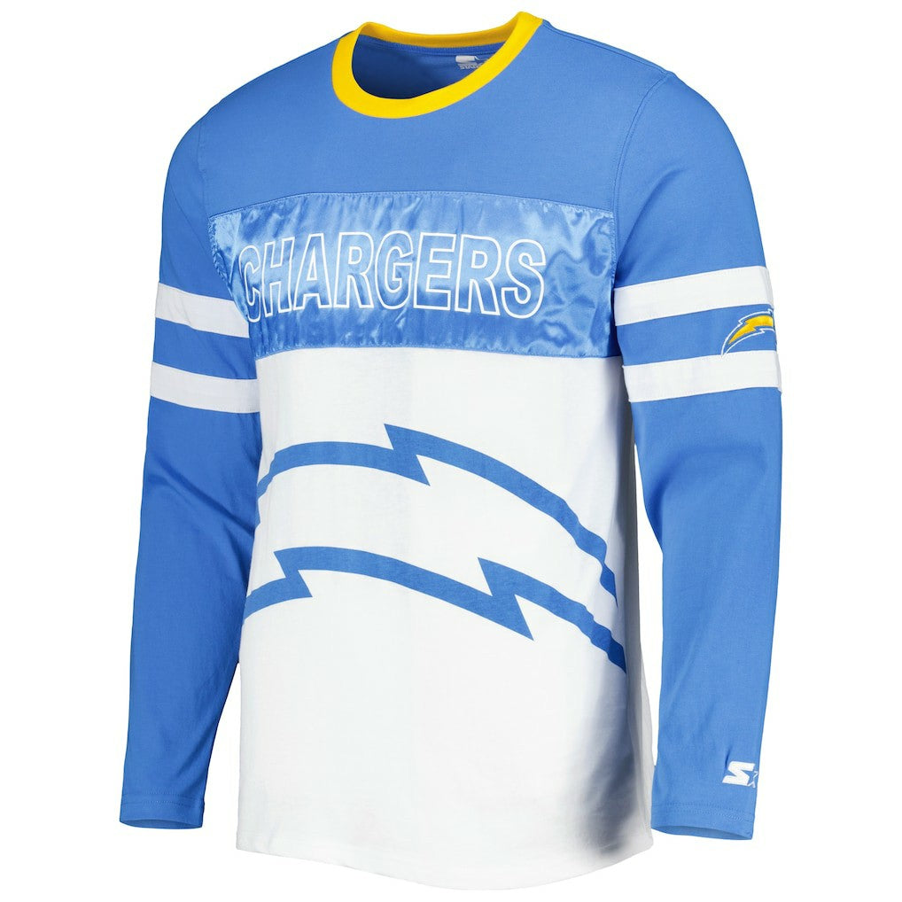 Los Angeles Chargers Starter Halftime Long Sleeve T-Shirt - Powder Blue/White - NFL
