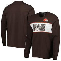 Cleveland Browns Tommy Hilfiger Peter Team Long Sleeve T-Shirt - Brown - NFL