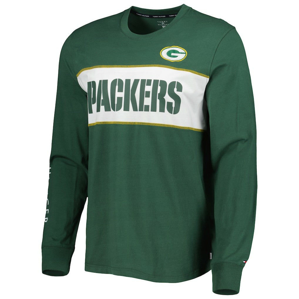 Green Bay Packers Tommy Hilfiger Peter Team Long Sleeve T-Shirt - Green - NFL