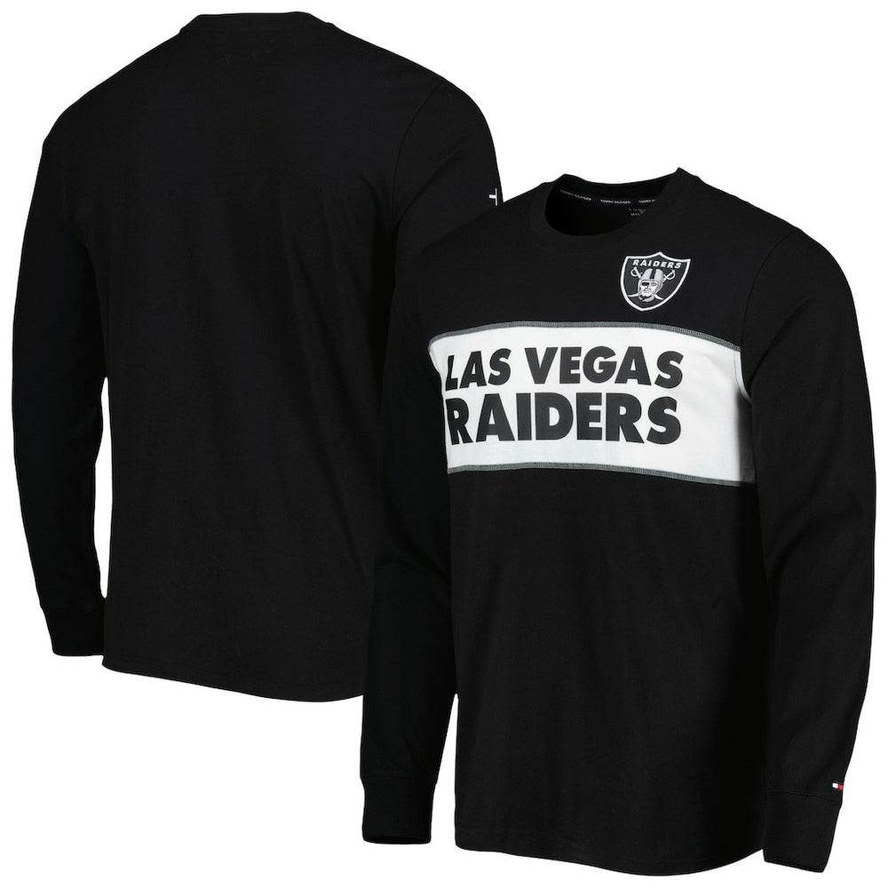 Las Vegas Raiders Tommy Hilfiger Peter Team Long Sleeve T-Shirt - Black - NFL