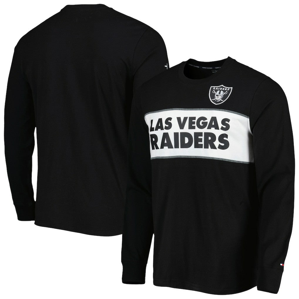 Las Vegas Raiders Tommy Hilfiger Peter Team Long Sleeve T-Shirt - Black - NFL
