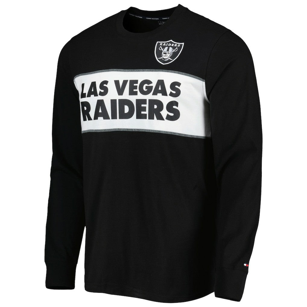 Las Vegas Raiders Tommy Hilfiger Peter Team Long Sleeve T-Shirt - Black - NFL