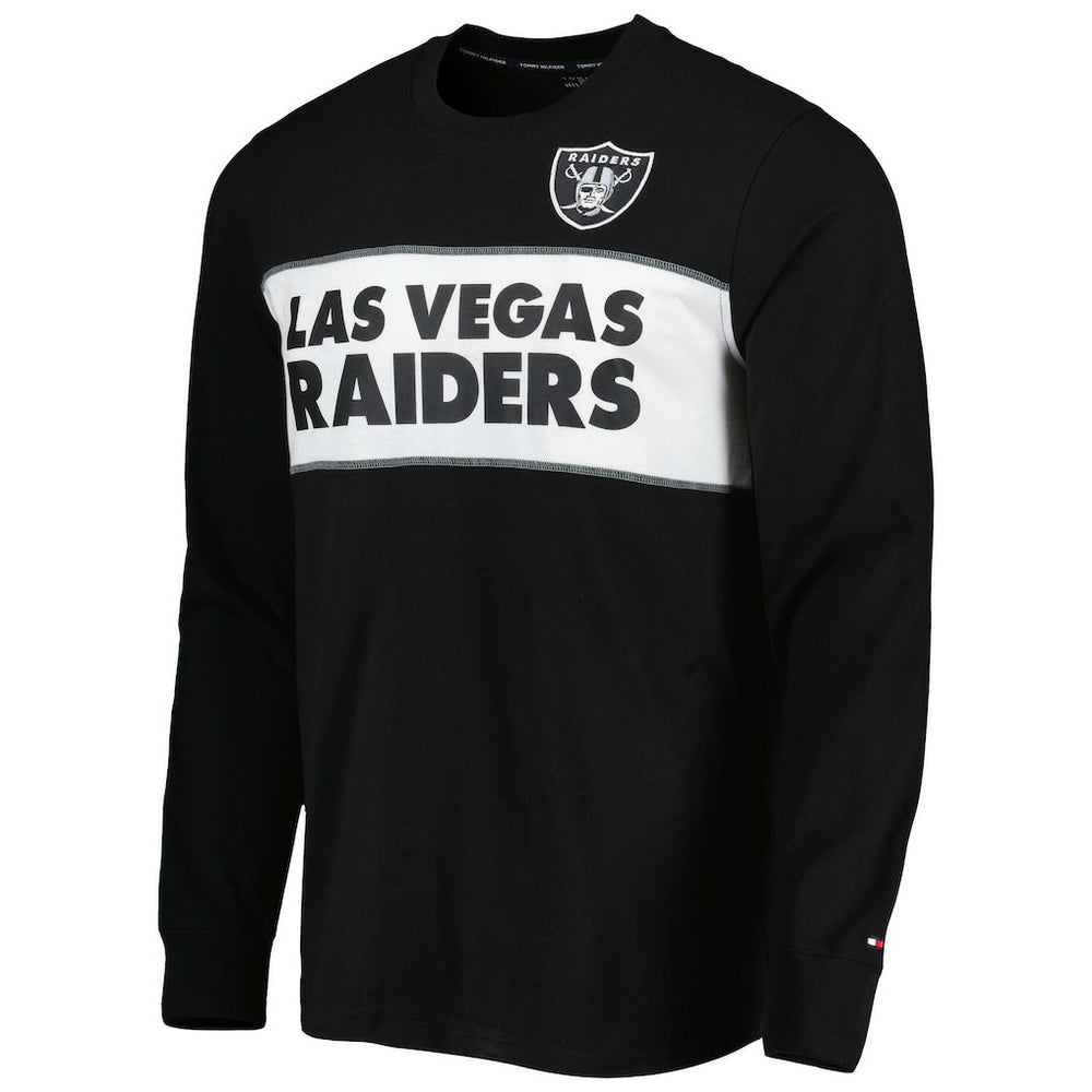 Las Vegas Raiders Tommy Hilfiger Peter Team Long Sleeve T-Shirt - Black - NFL