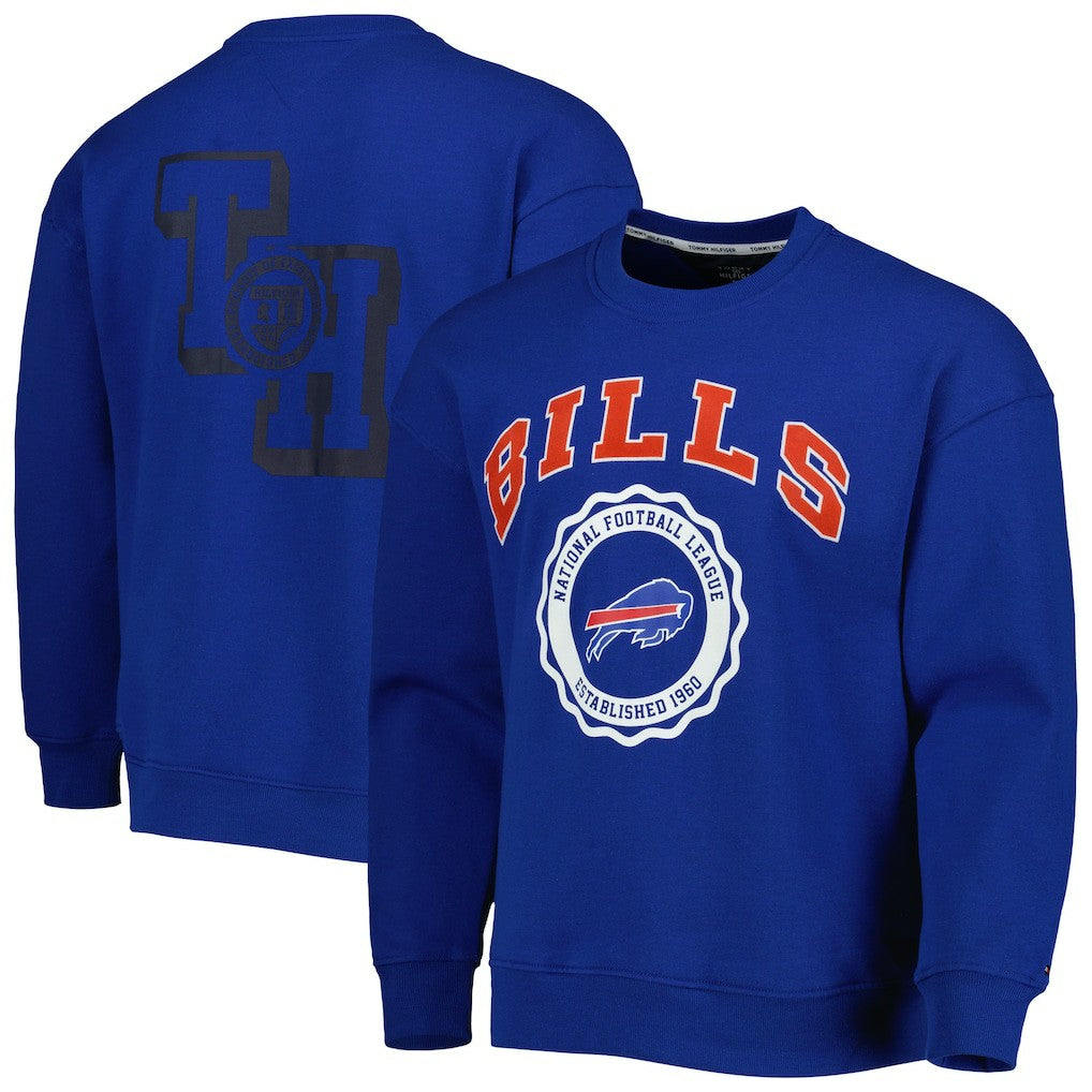 Buffalo Bills Tommy Hilfiger Ronald Crew Sweatshirt - Royal - NFL
