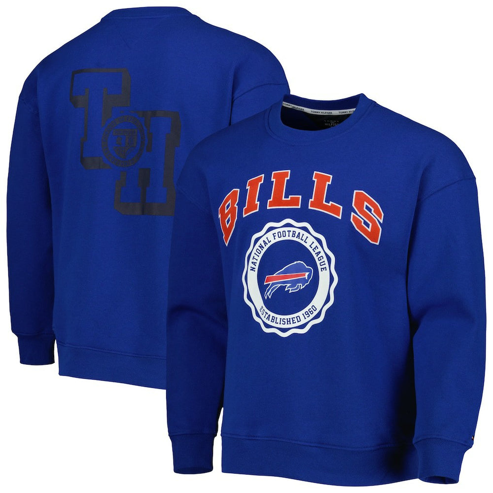 Buffalo Bills Tommy Hilfiger Ronald Crew Sweatshirt - Royal - NFL