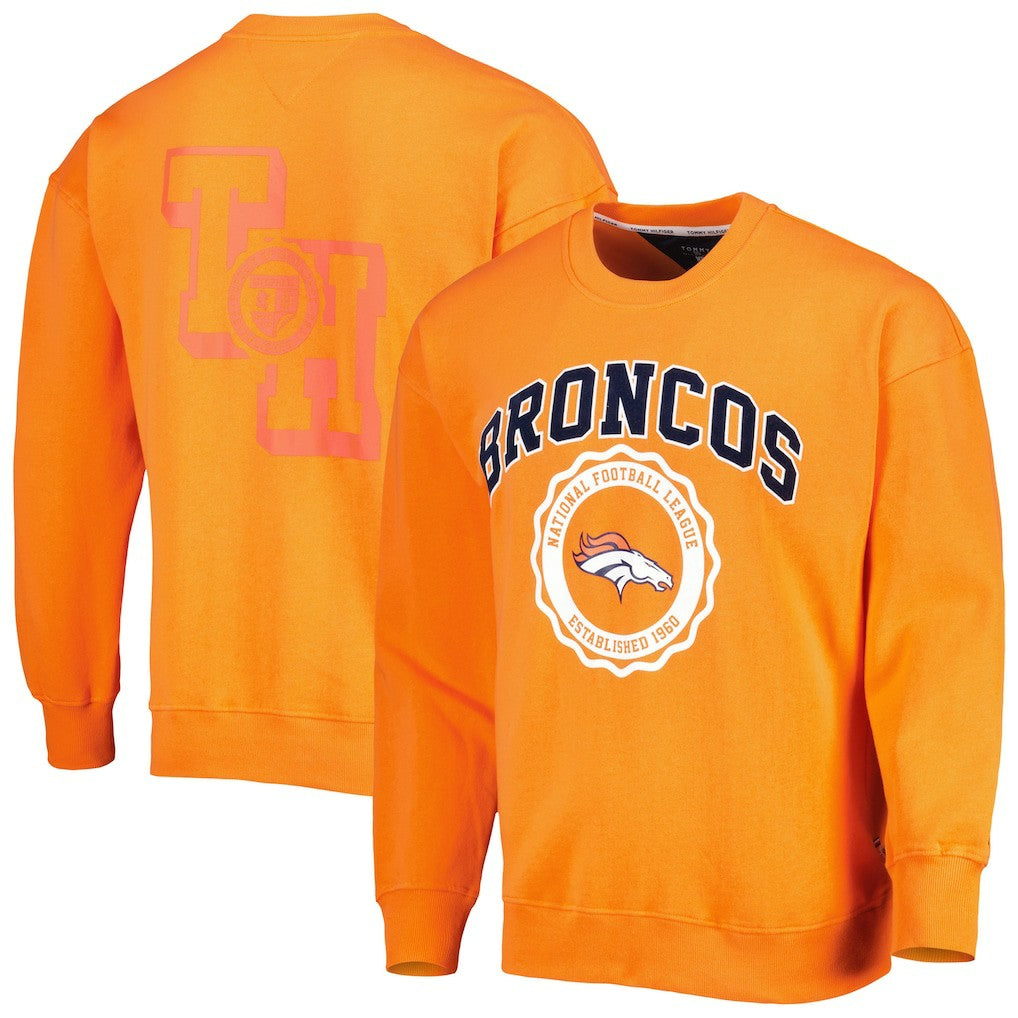 Denver Broncos Tommy Hilfiger Ronald Crew Sweatshirt - Orange - NFL