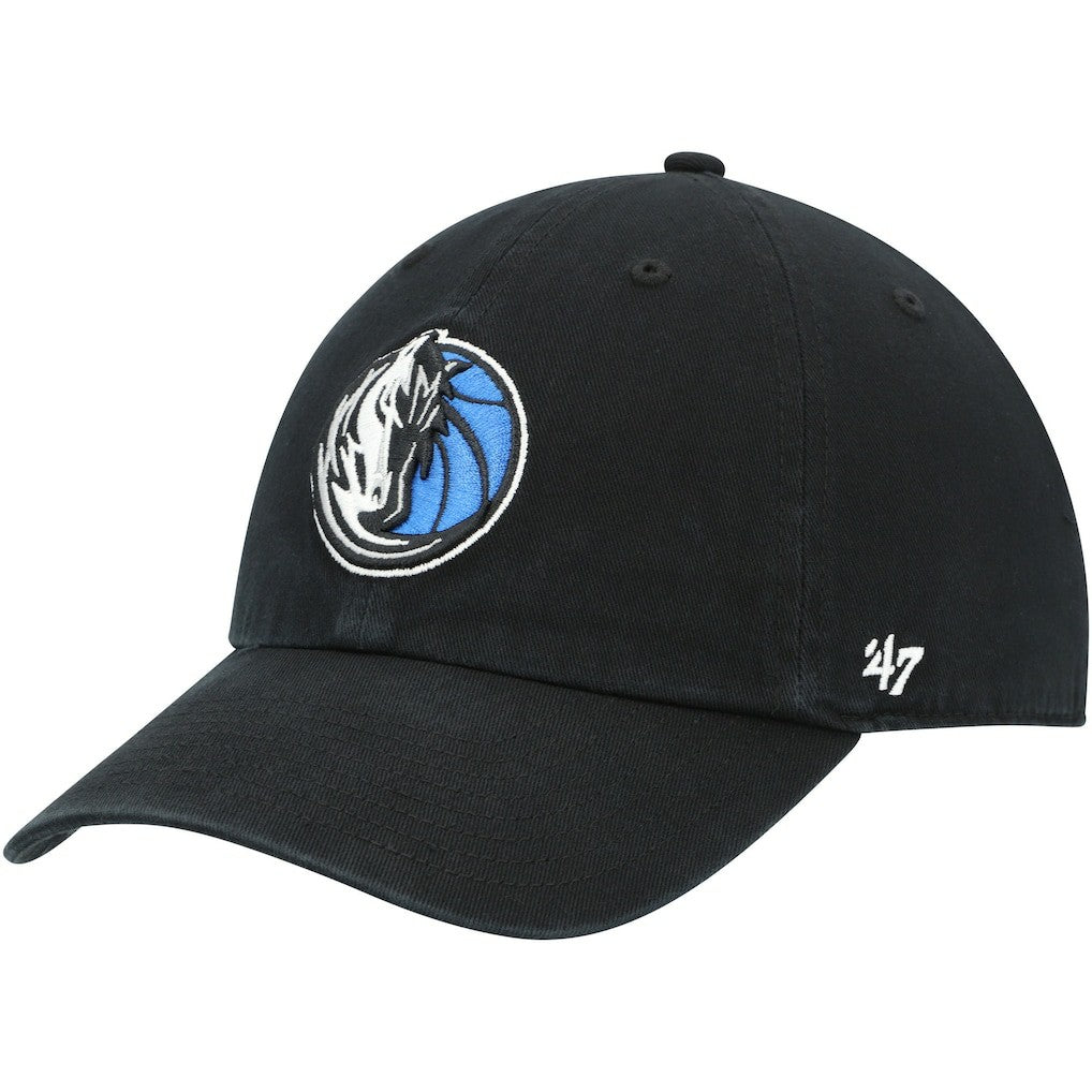 47 brand Dallas Mavericks '47 Core Logo Clean Up Adjustable Hat Black