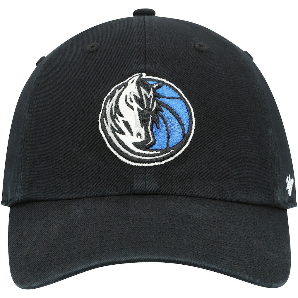 47 brand Dallas Mavericks '47 Core Logo Clean Up Adjustable Hat Black