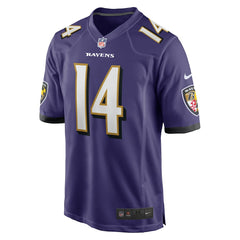 Kyle Hamilton Baltimore Ravens Player Game Jersey - Purple - Nike