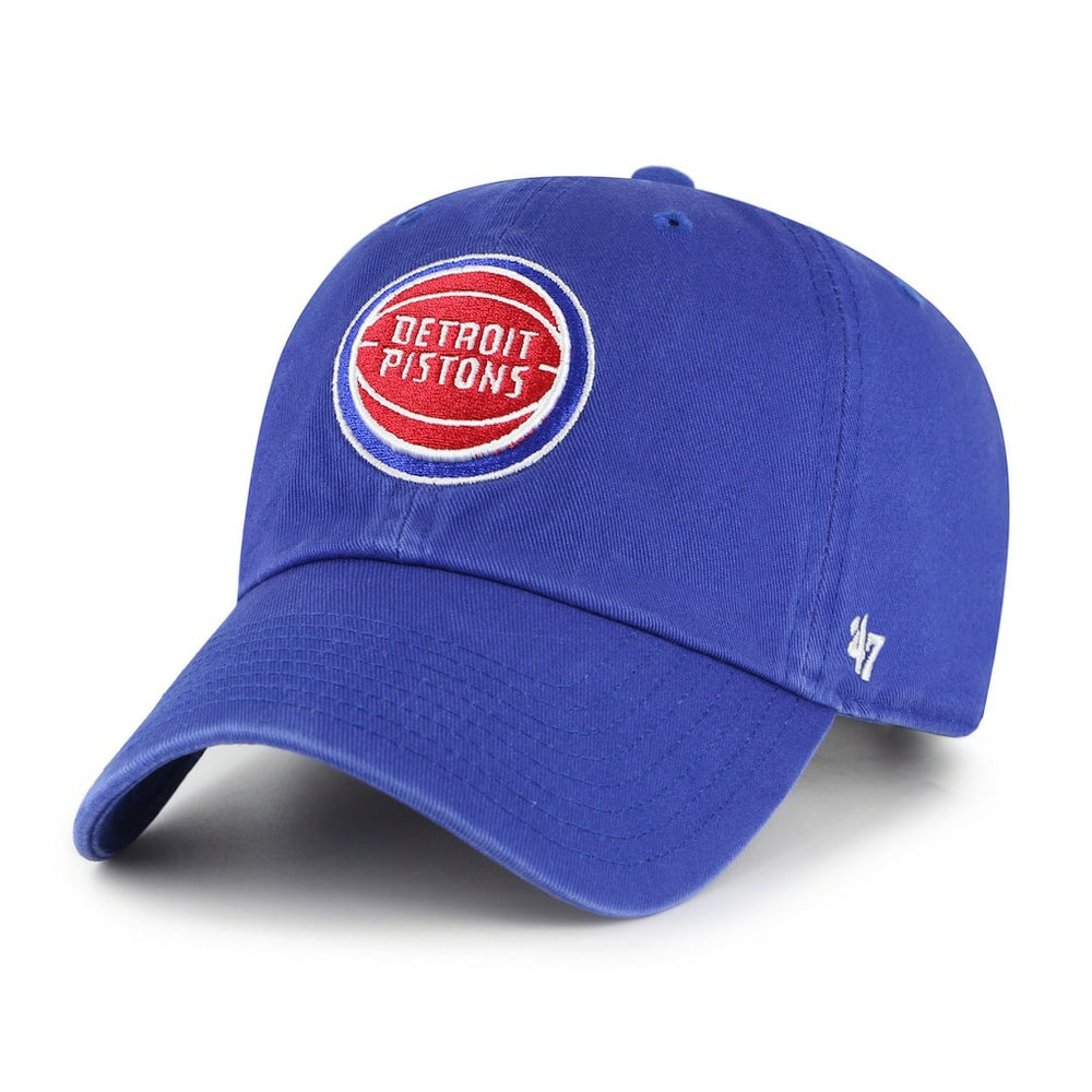 47 brand Detroit Pistons '47 Core Logo Clean Up Adjustable Hat Royal