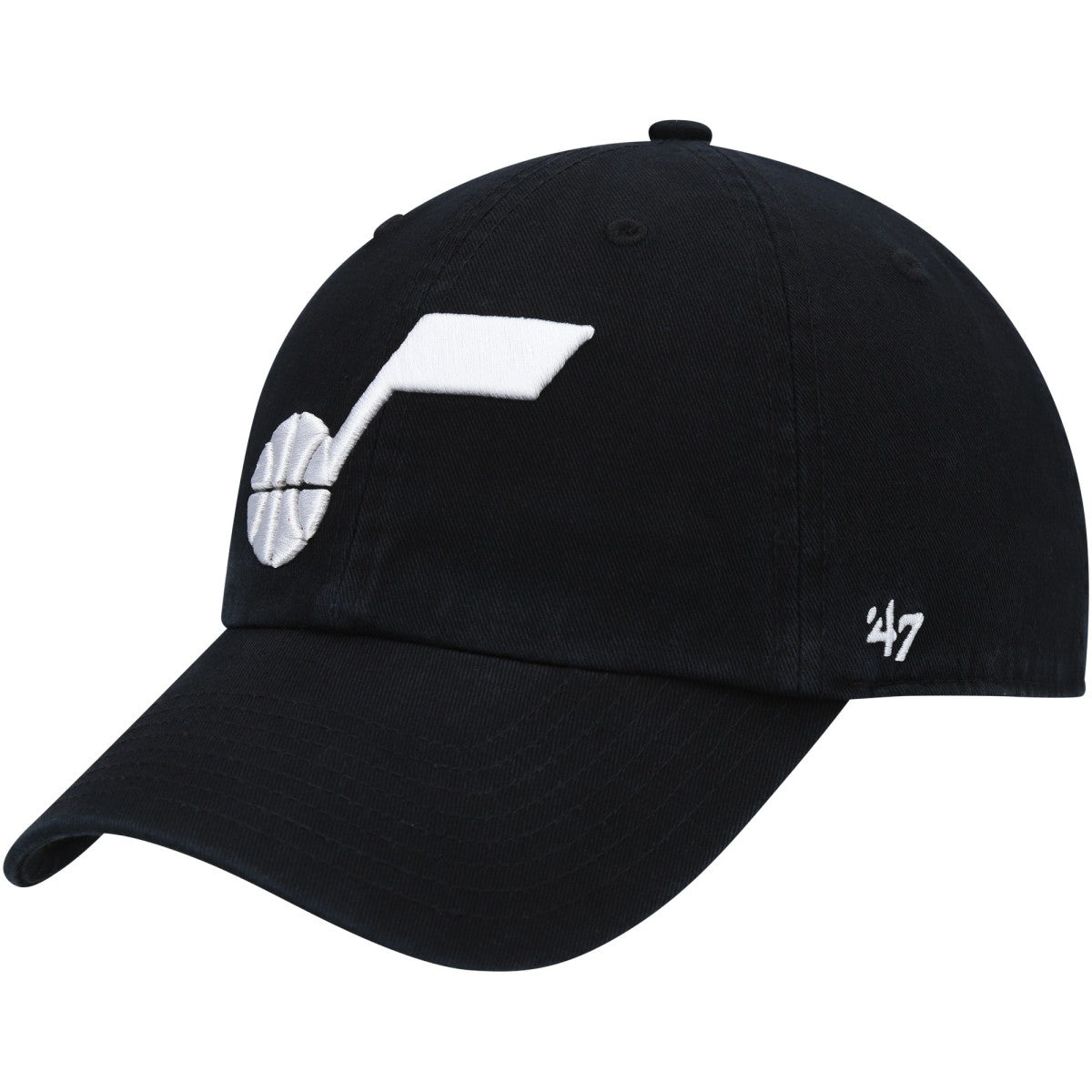 47 brand Utah Jazz '47 Core Logo Clean Up Adjustable Hat Black