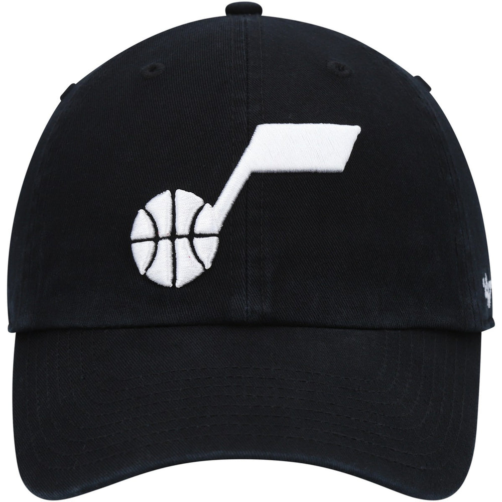 47 brand Utah Jazz '47 Core Logo Clean Up Adjustable Hat Black