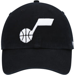 47 brand Utah Jazz '47 Core Logo Clean Up Adjustable Hat Black