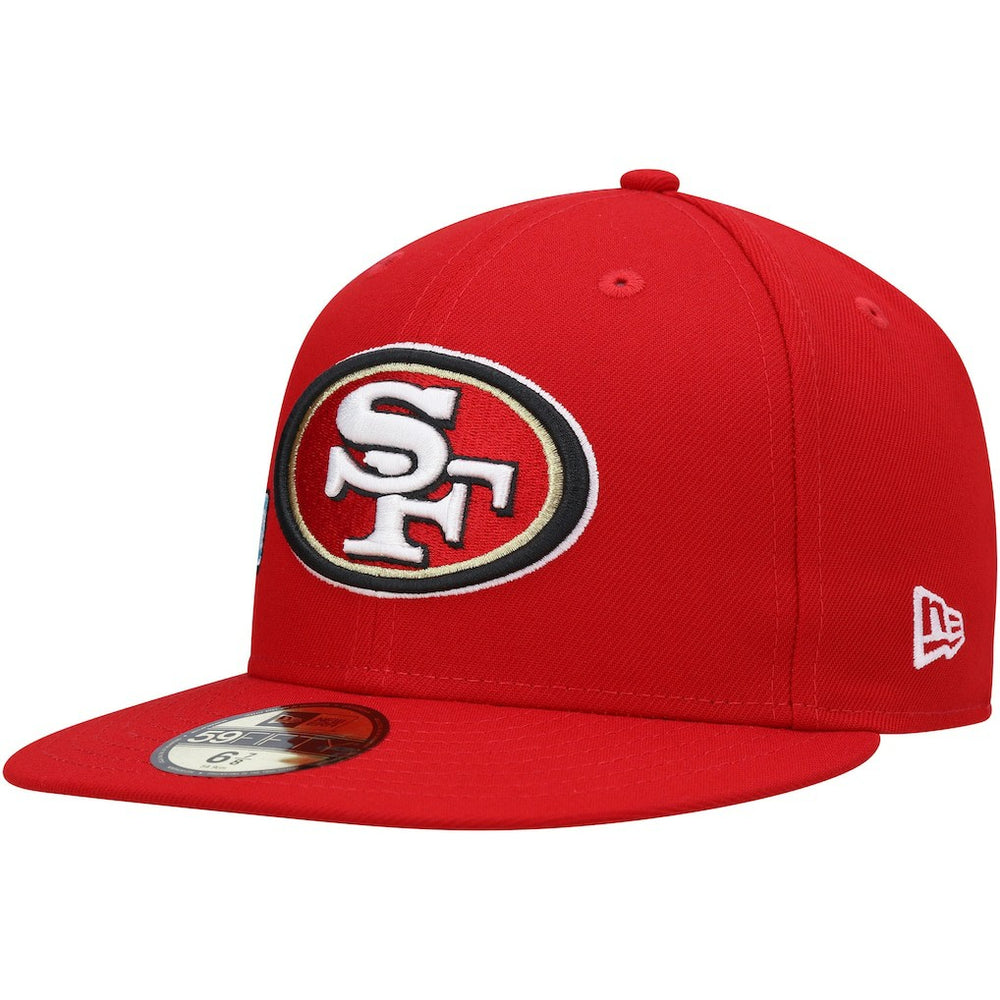 San Francisco 49ers New Era Stateview 59FIFTY Fitted Hat - Scarlet - NFL